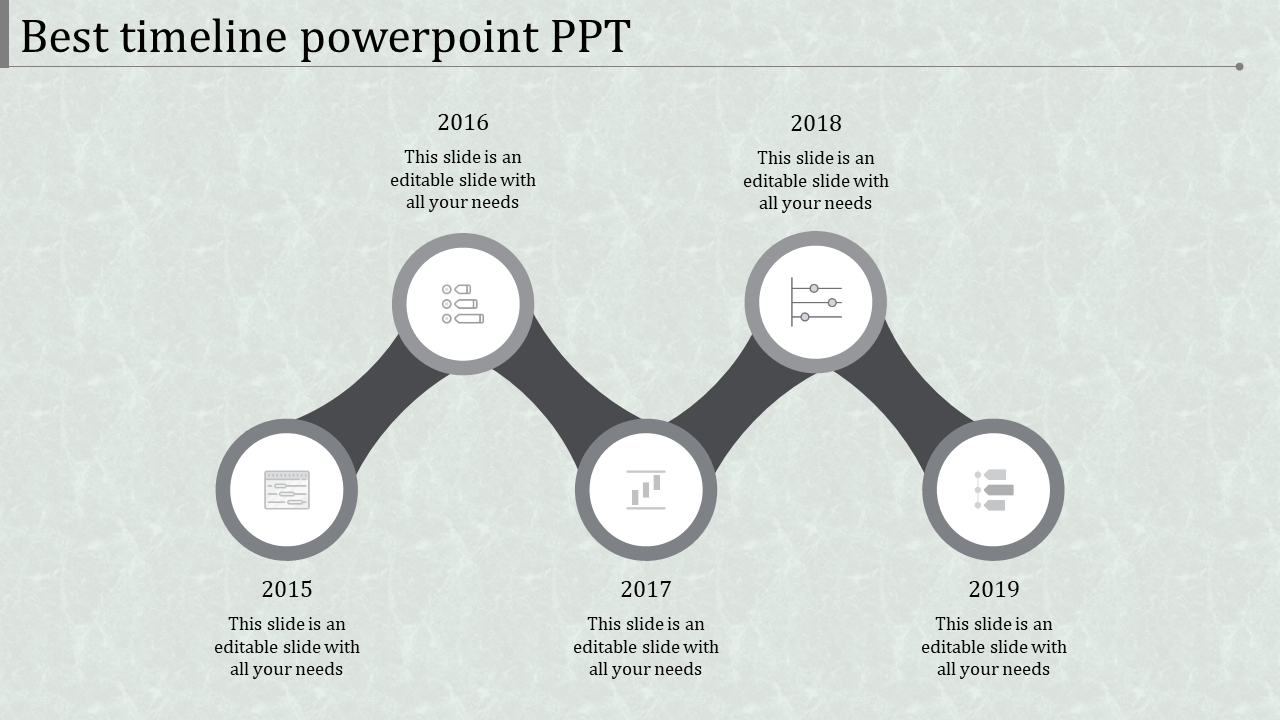 Simple Timeline PowerPoint PPT Presentation Slide